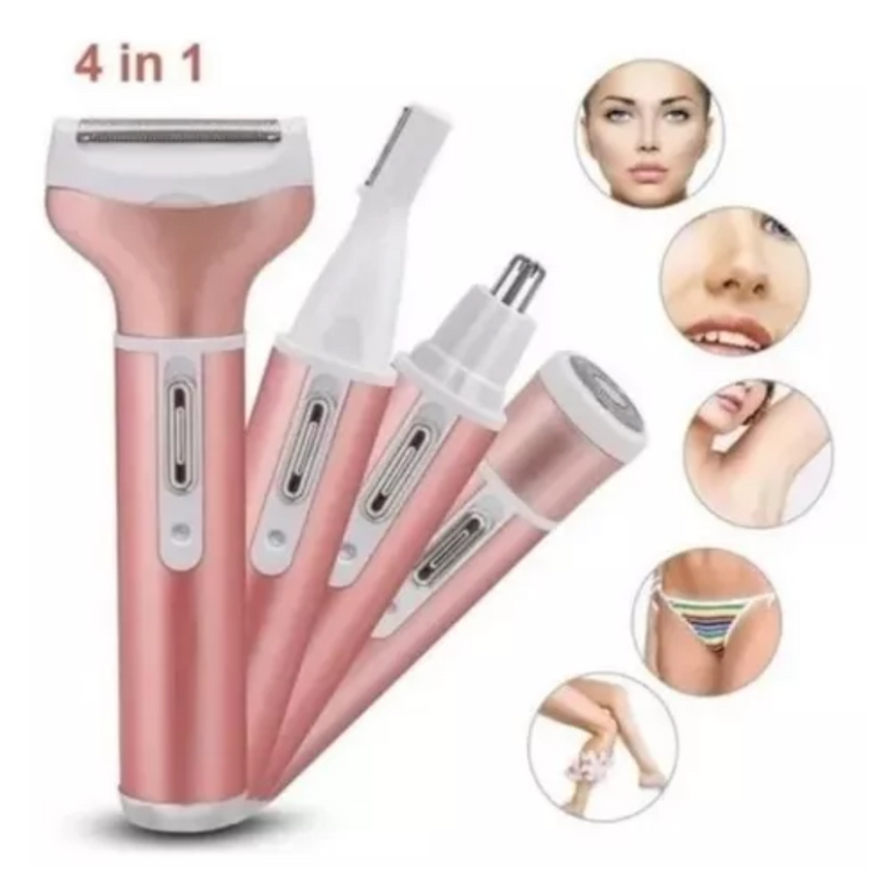 DEPILADOR FACIAL Y CORPORAL 4 EN 1 RECARGABLE